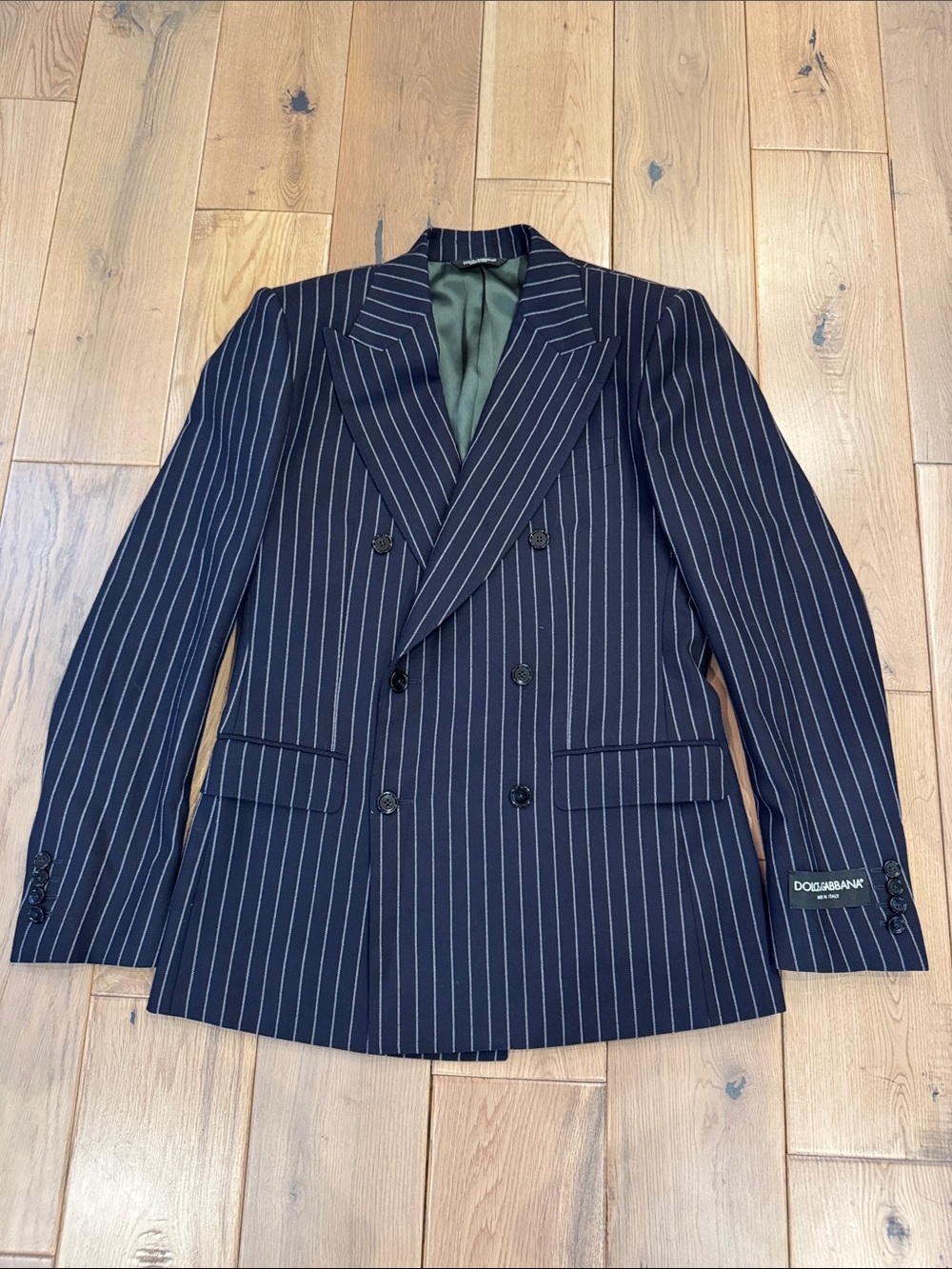 Dolce & Gabbana pinstripe wool suit jacket